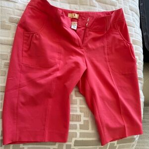 Sport Haley Coral-Red Bermuda Golf shorts